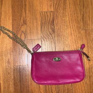 Hot Pink Coach Wristlet